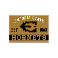 Wholesale-Emporia State Hornets Metal Magnet 2.5" x 3.5"