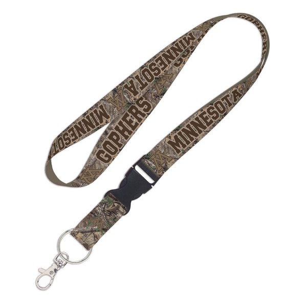 Minnesota Golden Gophers / Camo NCAA Lanyard w/detachable buckle 1"