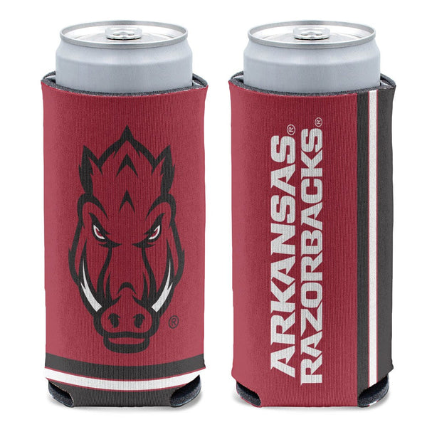 Arkansas Razorbacks 12 oz Slim Can Cooler
