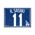 Los Angeles Dodgers Metal Magnet 2.5" x 3.5" Roki Sasaki