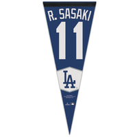 Los Angeles Dodgers PLAYERS CHOICE DIAMOND CLUB(R) Premium Pennant 12" x 30" Roki Sasaki