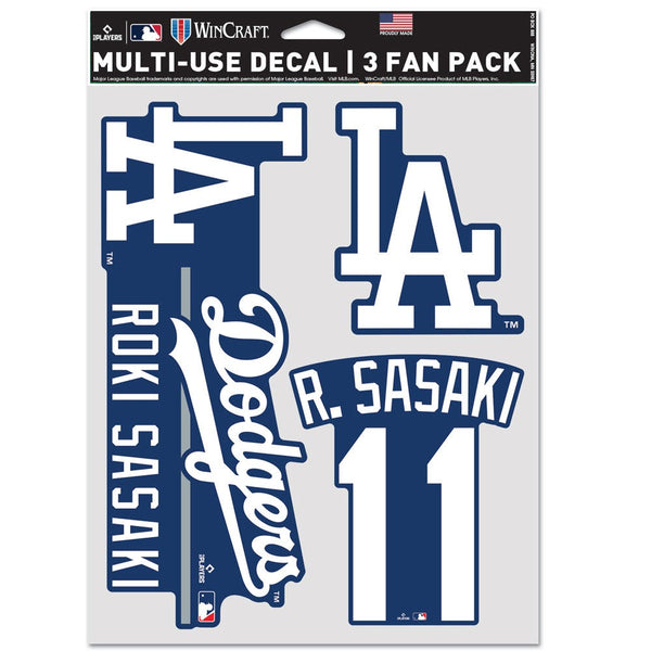 Los Angeles Dodgers PLAYERS CHOICE DIAMOND CLUB(R) Multi Use 3 Fan Pack Roki Sasaki