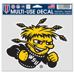 Wholesale-Wichita State Shockers Multi-Use Decal -Clear Bckrgd 5" x 6"