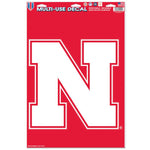 Wholesale-Nebraska Cornhuskers Multi-Use Decal 11" x 17"