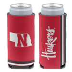 Wholesale-Nebraska Cornhuskers 12 oz Slim Can Cooler