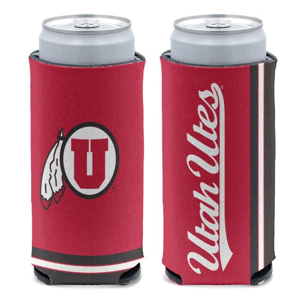 Wholesale-Utah Utes 12 oz Slim Can Cooler