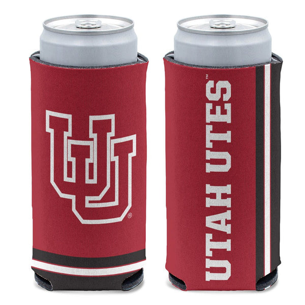 Utah Utes 12 oz Slim Can Cooler