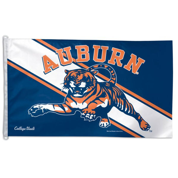 Wholesale-Auburn Tigers /College Vault Flag - Deluxe 3' X 5'