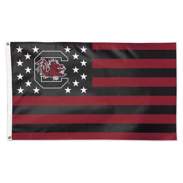 South Carolina Gamecocks / Stars and Stripes NCAA Flag - Deluxe 3' X 5'