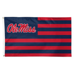 Wholesale-Ole Miss Rebels / Stars and Stripes NCAA Flag - Deluxe 3' X 5'