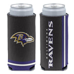 Baltimore Ravens Primary 12 oz Slim Can Cooler