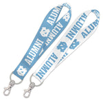 North Carolina Tar Heels ALUMNI Lanyard Key Strap 1"