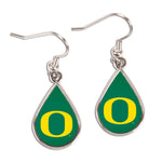 Oregon Ducks tear Earrings Jewelry Carded Tear Drop