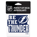 Tampa Bay Lightning Slogan Perfect Cut Color Decal 4" x 4"