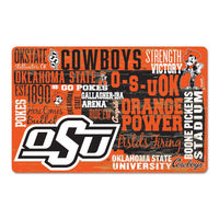 Wholesale-Oklahoma State Cowboys WORDAGE Wood Sign 11" x 17" 1/4" thick
