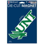 North Texas Mean Green Die Cut Logo Magnet 6.25" x 9"