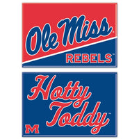 Wholesale-Ole Miss Rebels Rectangle Magnet, 2pack 2" x 3"