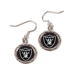 Las Vegas Raiders Earrings Jewelry Carded Round