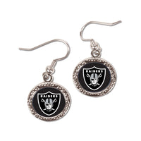 Las Vegas Raiders Earrings Jewelry Carded Round