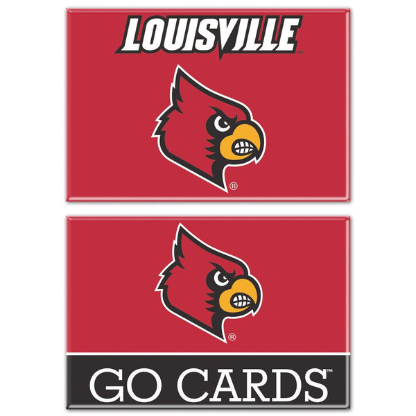 Louisville Cardinals Rectangle Magnet, 2pack 2" x 3"