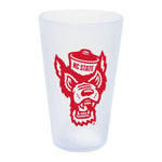 Wholesale-NC State Wolfpack ICICLE 16 oz Silicone Pint Glass