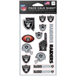 Las Vegas Raiders Face Cals 4" x 7"