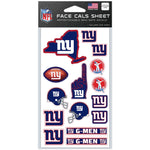 New York Giants Face Cals 4" x 7"