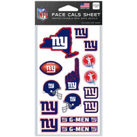 New York Giants Face Cals 4" x 7"
