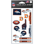 Denver Broncos Face Cals 4" x 7"