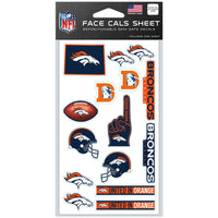 Denver Broncos Face Cals 4" x 7"