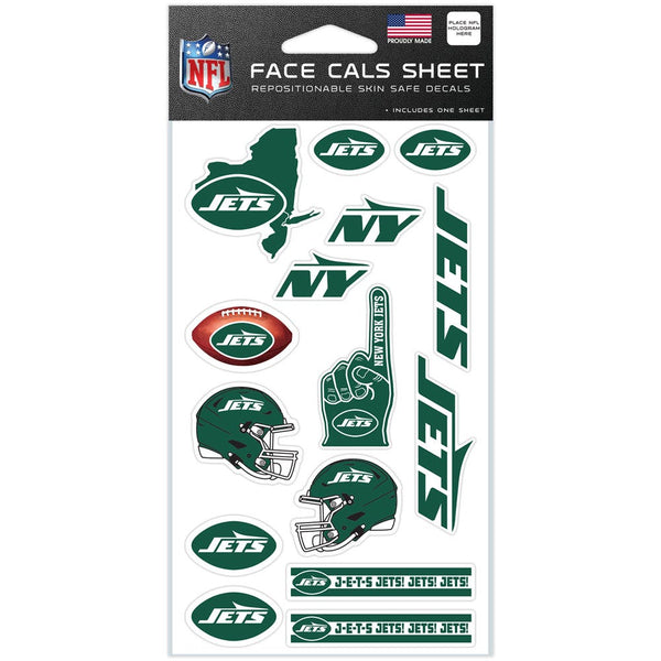 New York Jets Face Cals 4" x 7"