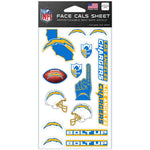 Los Angeles Chargers Face Cals 4" x 7"