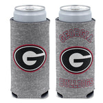 Georgia Bulldogs HEATHERED 12 oz Slim Can Cooler
