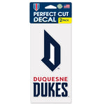 Wholesale-Duquesne Dukes Perfect Cut Decal Set of two 4"x4"