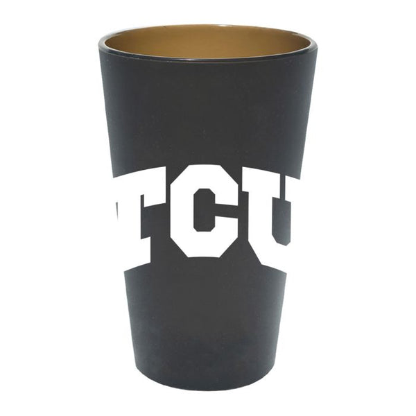 Wholesale-TCU Horned Frogs SMOKE 16 oz Silicone Pint Glass