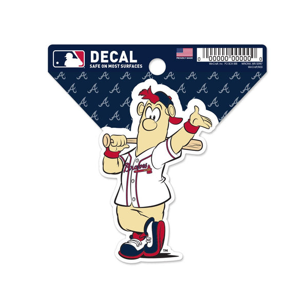 Atlanta Braves Mascot MLB Clean Cut Decal 3" x 4"