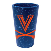 Virginia Cavaliers BLUE SPECKLE 16 oz Silicone Pint Glass