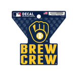 Milwaukee Brewers Clean Cut Decal 3" x 4"