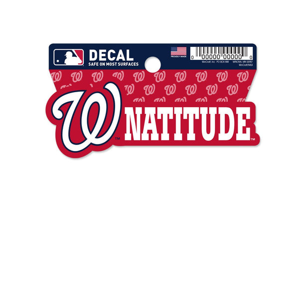Washington Nationals Clean Cut Decal 3" x 4"