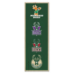 Milwaukee Bucks Wood Sign 6" x 17"