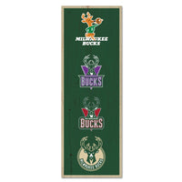 Milwaukee Bucks Wood Sign 6" x 17"