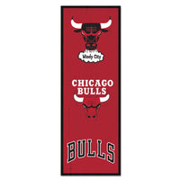Chicago Bulls Wood Sign 6" x 17"