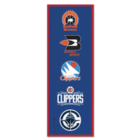 Los Angeles Clippers Wood Sign 6" x 17"