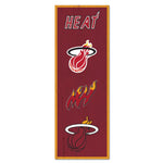 Miami Heat Wood Sign 6" x 17"