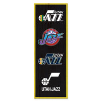 Utah Jazz Wood Sign 6" x 17"
