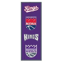 Sacramento Kings Wood Sign 6" x 17"