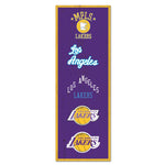Los Angeles Lakers Wood Sign 6" x 17"