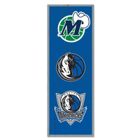 Dallas Mavericks Wood Sign 6" x 17"
