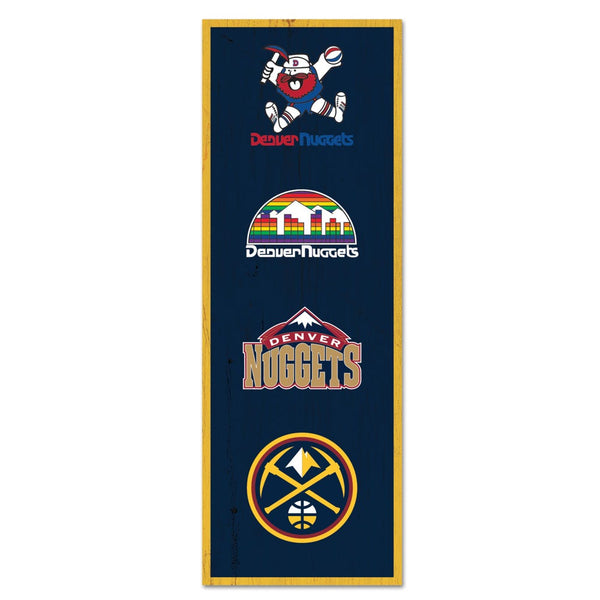 Denver Nuggets Wood Sign 6" x 17"