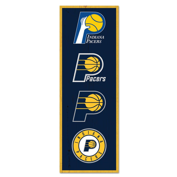 Indiana Pacers Wood Sign 6" x 17"